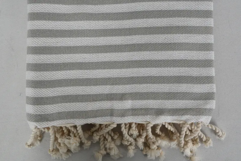 Personalized Turkish Towel, Monogrammed Beach Towel, 70x40 Cotton Striped Towel, Bath towel, Sand-free peshtemal towel for the beach, Gift Towel - 4