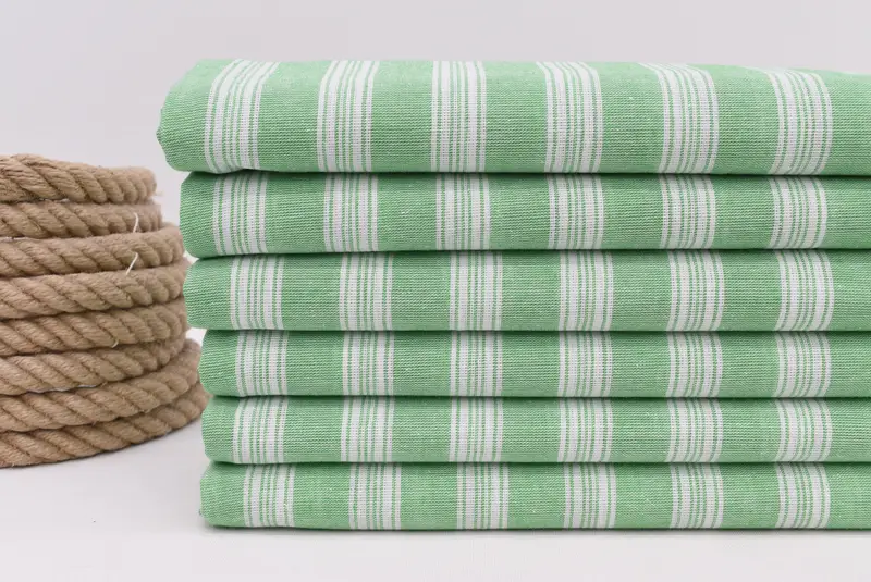 70x40 Cotton Striped Towel, Organic towel, Unique Turkish towel with custom embroidery USA, Large Turkish Towel, Handmade Gift, Grandma Gift - 2
