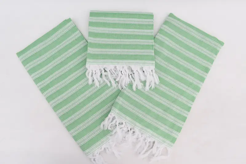 70x40 Cotton Striped Towel, Organic towel, Unique Turkish towel with custom embroidery USA, Large Turkish Towel, Handmade Gift, Grandma Gift - 7
