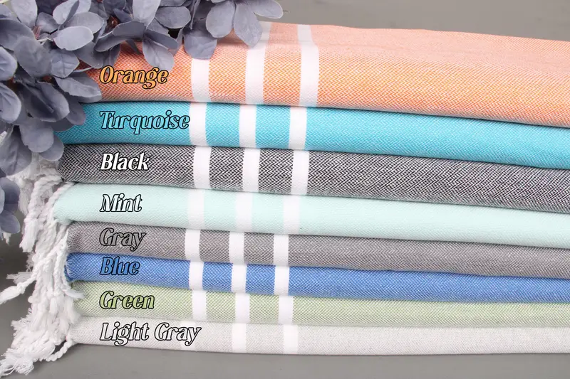 Striped Hand Towel Cotton Kitchen & Tea Towel Beige, 20x40