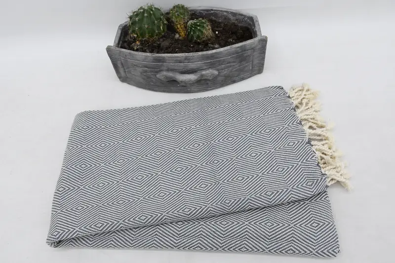 Quick-dry towel, Turkish Towel USA, Absorbent towel, Guest Towel, Quick-dry travel peshtemal towel, 70x40 Cotton Diamond Towel, Wedding Gift Ideas - 7