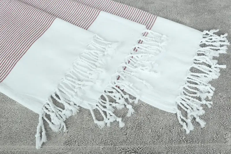 Personalized Gift For Her, Kitchen Towel, 40x18 Cotton Striped Towel, Monogram Hand Towel, Bulk Order Towel, Handmade Gift, Personalized Dish Towel - 5
