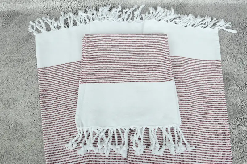 Personalized Gift For Her, Kitchen Towel, 40x18 Cotton Striped Towel, Monogram Hand Towel, Bulk Order Towel, Handmade Gift, Personalized Dish Towel - 4