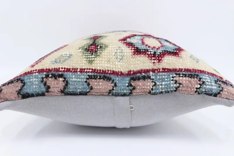 Cushion Cover, Turkish Pillow, Garden Pillow Cover, Wool Kilim Pillow Pillow Cover, 16x24 Red Cushion Cover, Pillow for Sofa, Pillow for Couch - 5