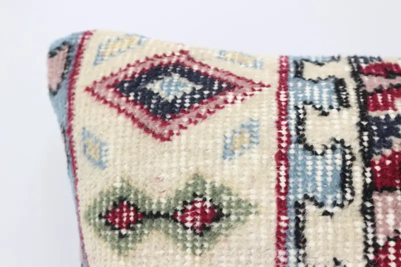 Cushion Cover, Turkish Pillow, Garden Pillow Cover, Wool Kilim Pillow Pillow Cover, 16x24 Red Cushion Cover, Pillow for Sofa, Pillow for Couch - 2