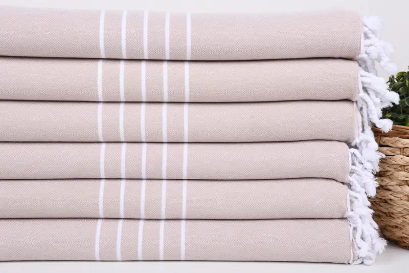 70x40 Cotton Striped Towel, Valentines Day Gift Idea, Spa Gift Towel, Organic Turkish towel, Best Friend Gift, Spa Towel, Monogram Turkish Towel - 2
