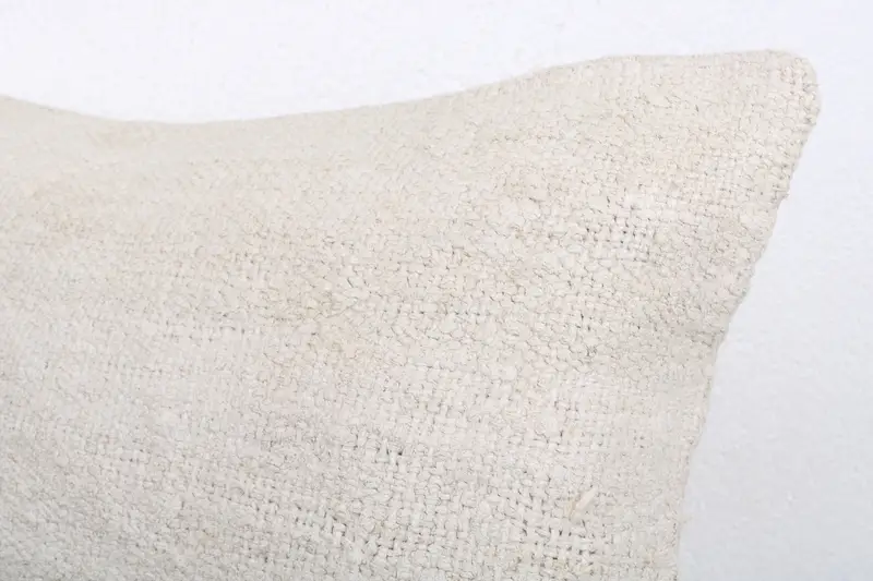 Pillow Cover, 12x20 White Cushion Case, Antique Pillows, Gift Pillow, Art Deco Cushion, Handwoven Cushion Case, Pillow for Sofa - 5