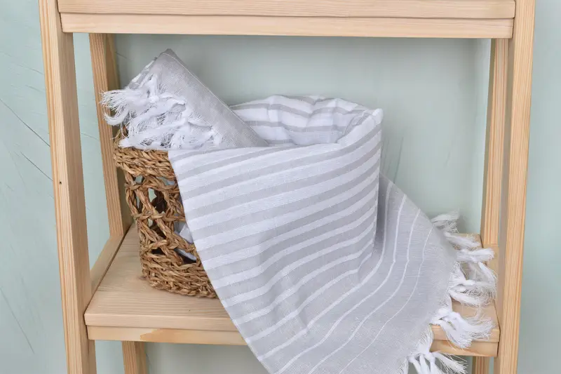 Absorbent towel, Embroidered Turkish Towel, Beach towel, Wedding Gifts Towel, 70x40 Cotton Striped Towel, Home Gift, Turkish Beach Towel Bulk - 4