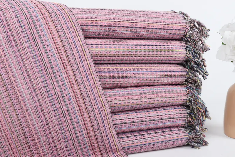 Organic Towel, 70x40 Cotton Geometric Towel, Spa Towel, Organic Turkish towel, Personalized Beach Towel, Personalized Turkish Towel, Baby Boy Gift - 1