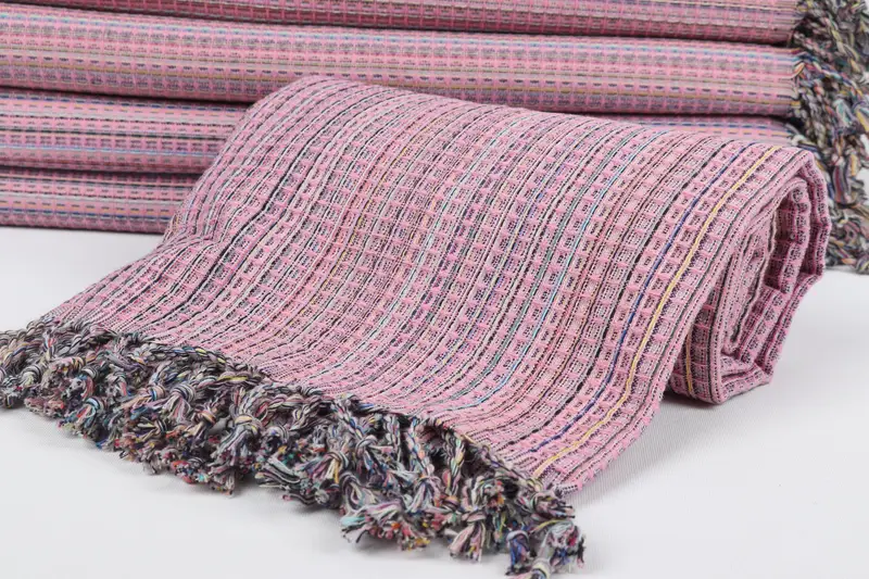 Organic Towel, 70x40 Cotton Geometric Towel, Spa Towel, Organic Turkish towel, Personalized Beach Towel, Personalized Turkish Towel, Baby Boy Gift - 4