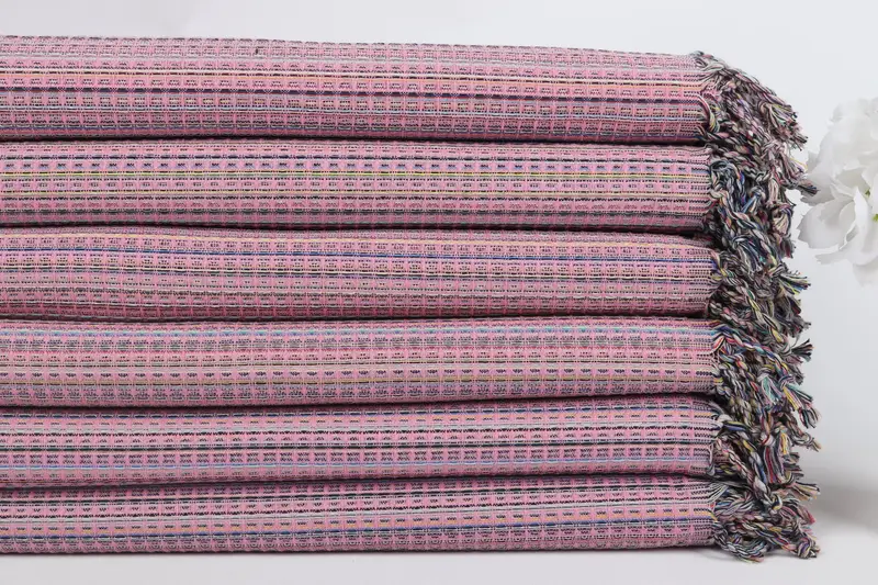 Organic Towel, 70x40 Cotton Geometric Towel, Spa Towel, Organic Turkish towel, Personalized Beach Towel, Personalized Turkish Towel, Baby Boy Gift - 3