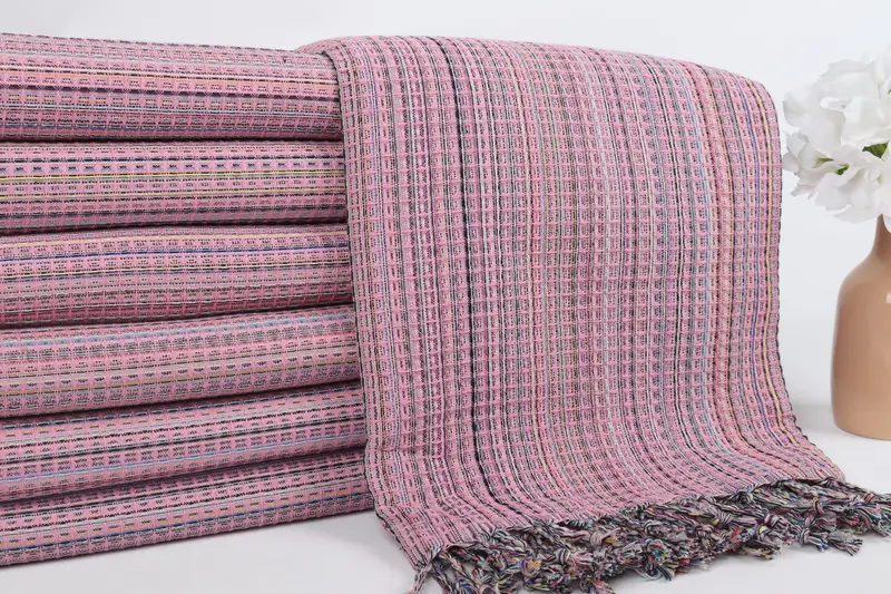 Organic Towel, 70x40 Cotton Geometric Towel, Spa Towel, Organic Turkish towel, Personalized Beach Towel, Personalized Turkish Towel, Baby Boy Gift - 2