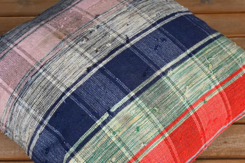 Boho Pillow, Cushion Case, 16x16 Blue Cushion, Antique Pillows, Kilim Pillow Cover, Turkish Corner Cushion, Muted Pillow, Patio Pillow Case - 3