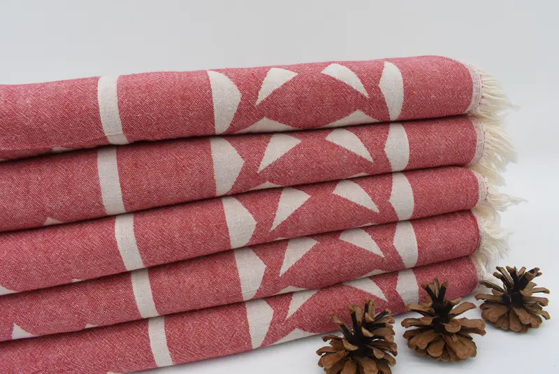 Bachelorette Party Favors, Quick-dry peshtemal, 68x36 Cotton Compass Rose Design Towel, Lightweight Turkish towel, Hammam Towel USA, Valentines Gift - 2
