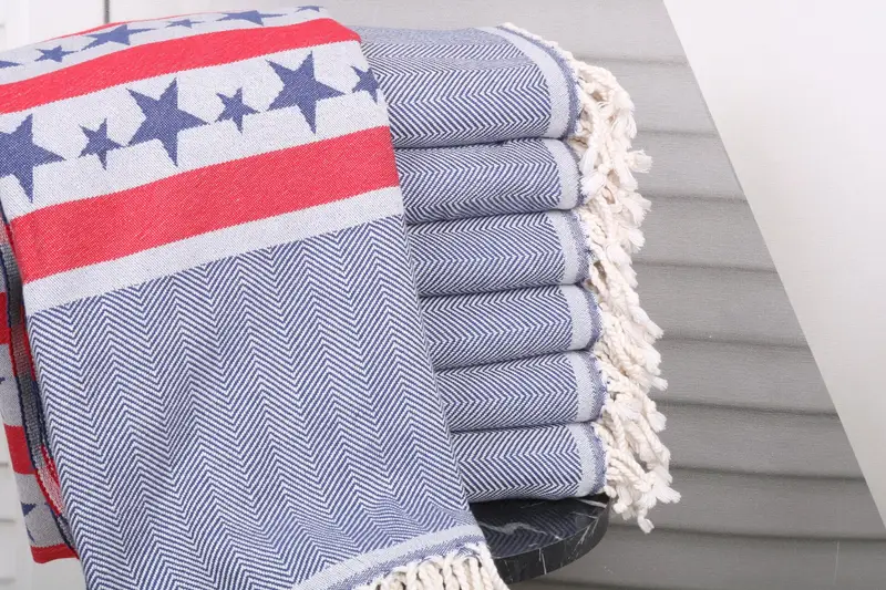 68x36 Cotton Striped Towel, Turkish Bath Towel USA, Wedding Shower Gift, Unique Wedding Gift, Custom Gift, Monogrammed Beach Towel, Beach Towel Bulk - 2