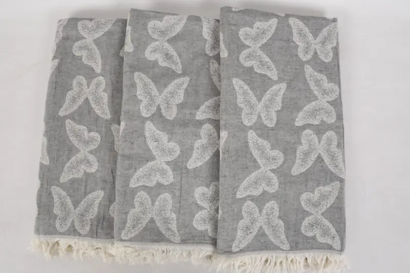 Best Friend Gift Ideas, Turkish hand towel, Turkish bath towel, 68x36 Cotton Butterfly Pattern Towel, Housewarming Gift, Valentines Day Gift For Her - 6