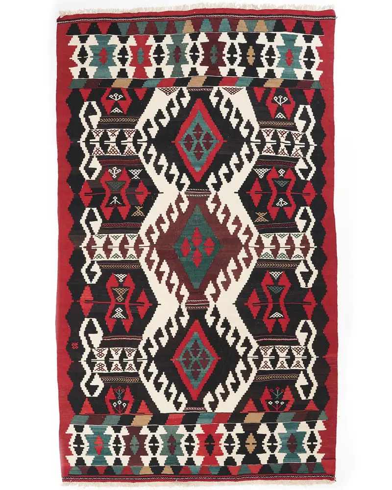 Elegant Siyah & Bej Halı, 183x320 cm Şık Parke