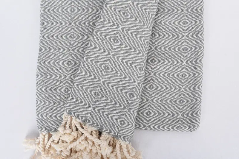 Best Beach Towel, Gym Towel, Bridesmaid Towel, Merry Christmas Gifts, Custom Beach Towel, Monogram Beach Towel, 70x40 Cotton Zigzag Diamond Towel - 8