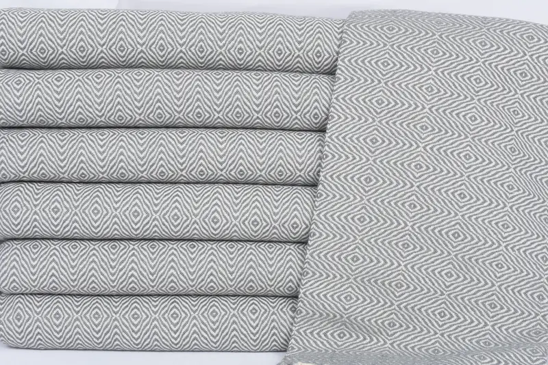 Best Beach Towel, Gym Towel, Bridesmaid Towel, Merry Christmas Gifts, Custom Beach Towel, Monogram Beach Towel, 70x40 Cotton Zigzag Diamond Towel - 2