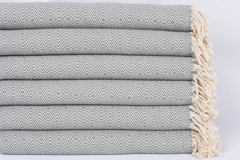 Best Beach Towel, Gym Towel, Bridesmaid Towel, Merry Christmas Gifts, Custom Beach Towel, Monogram Beach Towel, 70x40 Cotton Zigzag Diamond Towel - 3