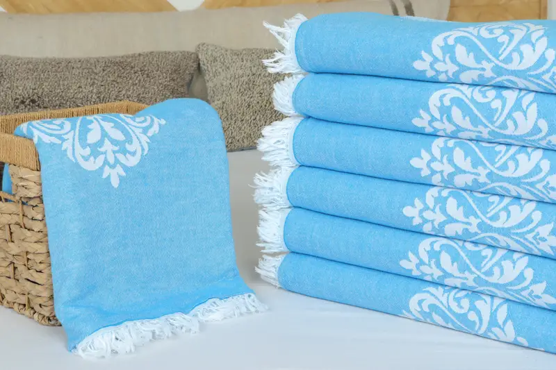 Custom Blanket, Customized Turkish Blanket, 70x60 Cotton Baroque Towel, Home Decor Gifts, Shower Curtain, Custom Wedding Gifts, Bridal Shower Gift - 4