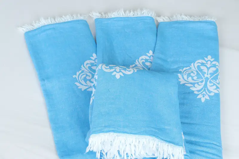 Custom Blanket, Customized Turkish Blanket, 70x60 Cotton Baroque Towel, Home Decor Gifts, Shower Curtain, Custom Wedding Gifts, Bridal Shower Gift - 5