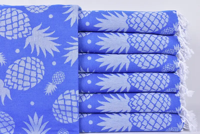 Large Turkish Towel, Bachelor Party Gifts, Monogrammed Beach Towel, Turkish bath towel for spa, 70x36 Cotton Pineapple Design Towel, Turkish towel - 1