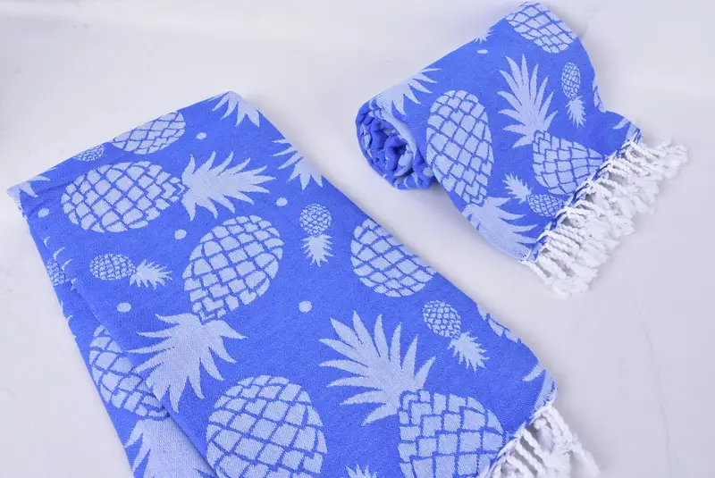 Large Turkish Towel, Bachelor Party Gifts, Monogrammed Beach Towel, Turkish bath towel for spa, 70x36 Cotton Pineapple Design Towel, Turkish towel - 7