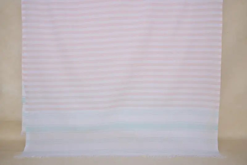 Home Decor Towel, Bridal Shower Gift, Peshtemal beach towel with unique design, Custom Towel, Sand-free towel, 36x7 Cotton Striped Towel - 7