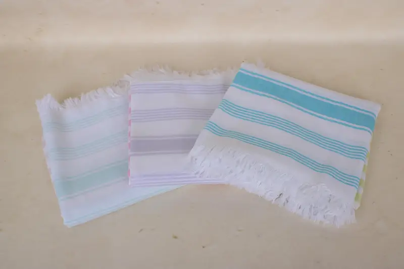 Home Decor Towel, Bridal Shower Gift, Peshtemal beach towel with unique design, Custom Towel, Sand-free towel, 36x7 Cotton Striped Towel - 2