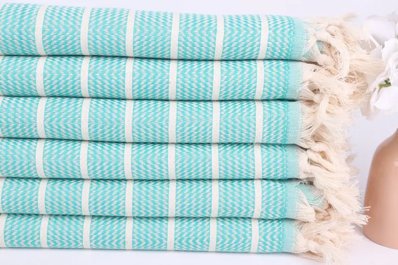 Guest Towel, Home Decor Gifts, 70x40 Cotton Striped Towel, Custom Gifts, Hammam towel, Gift For Him, Wedding Towel, Turkish Beach Towel Personalized - 3