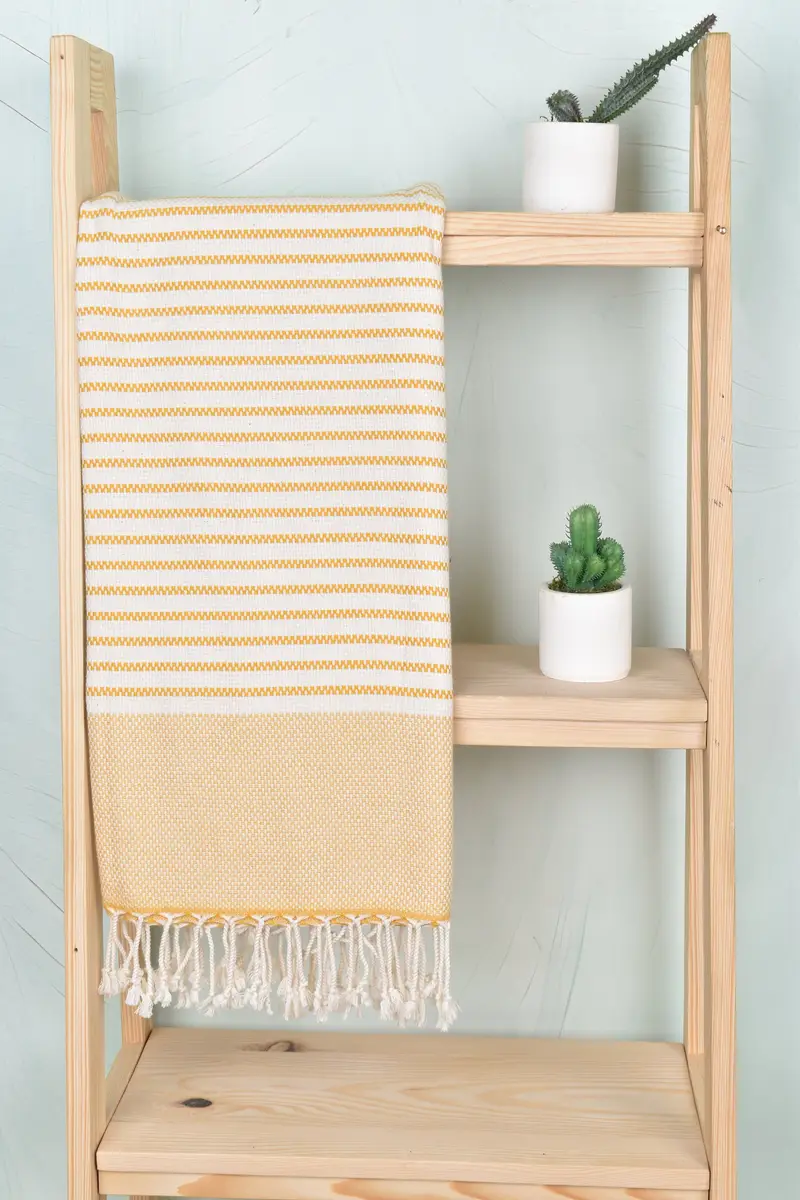 Organic Towel, Welcome Wedding Gift, 76x40 Cotton Striped Towel, Personalized Turkish Towel, Family Gift Basket, Wedding Favors, Quick-dry towel - 8
