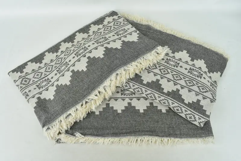 Turkish Beach Blanket, 86x56 Cotton Kilim Towel, Woven Blanket, Turkish Blanket Throw, Bedspread Quenn, Turkish Blanket, Throw Blanket Couch - 7