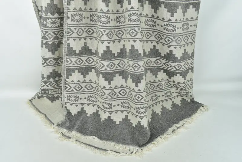 Turkish Beach Blanket, 86x56 Cotton Kilim Towel, Woven Blanket, Turkish Blanket Throw, Bedspread Quenn, Turkish Blanket, Throw Blanket Couch - 8