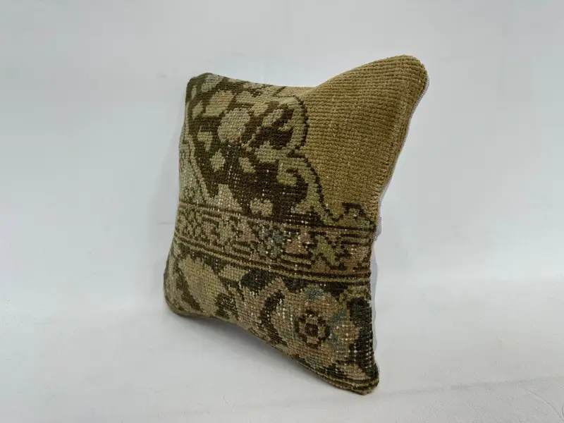 12x12 Inch Southwestern Embroidered Pillow, Handmade Cotton Throw - 4