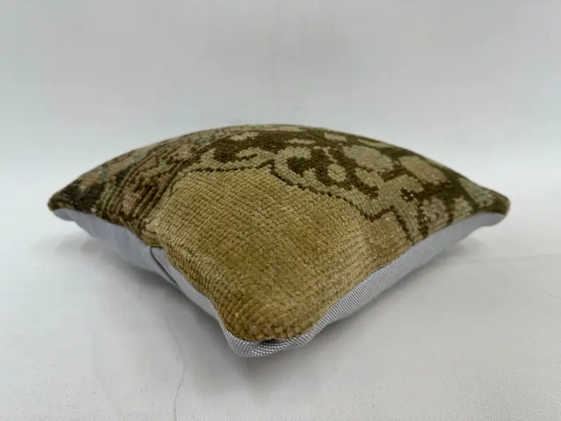 12x12 Inch Southwestern Embroidered Pillow, Handmade Cotton Throw - 6