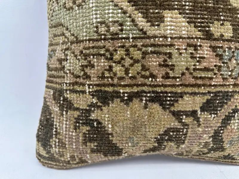 12x12 Inch Southwestern Embroidered Pillow, Handmade Cotton Throw - 2