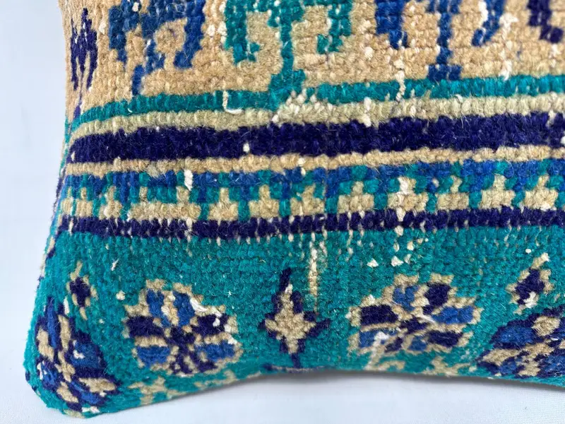 Ethnic Pillow Cover Pillow Cover, 16x16 Green Pillow Sham, Boho Pillow, Gift Pillow, Luxury Cushion Case, Cushion Case, Pillow for Sofa - 2