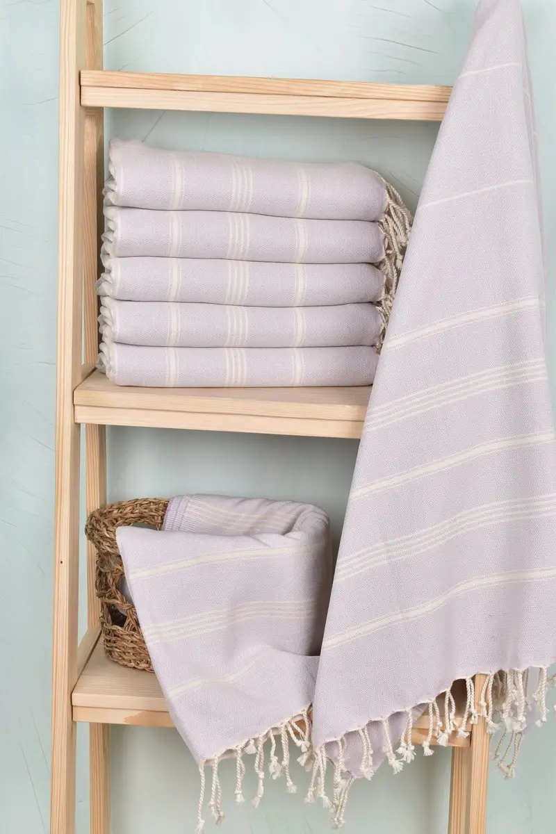 Oversized Beach Towel, Monogram Beach Towel, 70x40 Cotton Striped Towel, Absorbent Turkish towel, Bridesmaid Gifts Personalized, Lightweight towel - 3