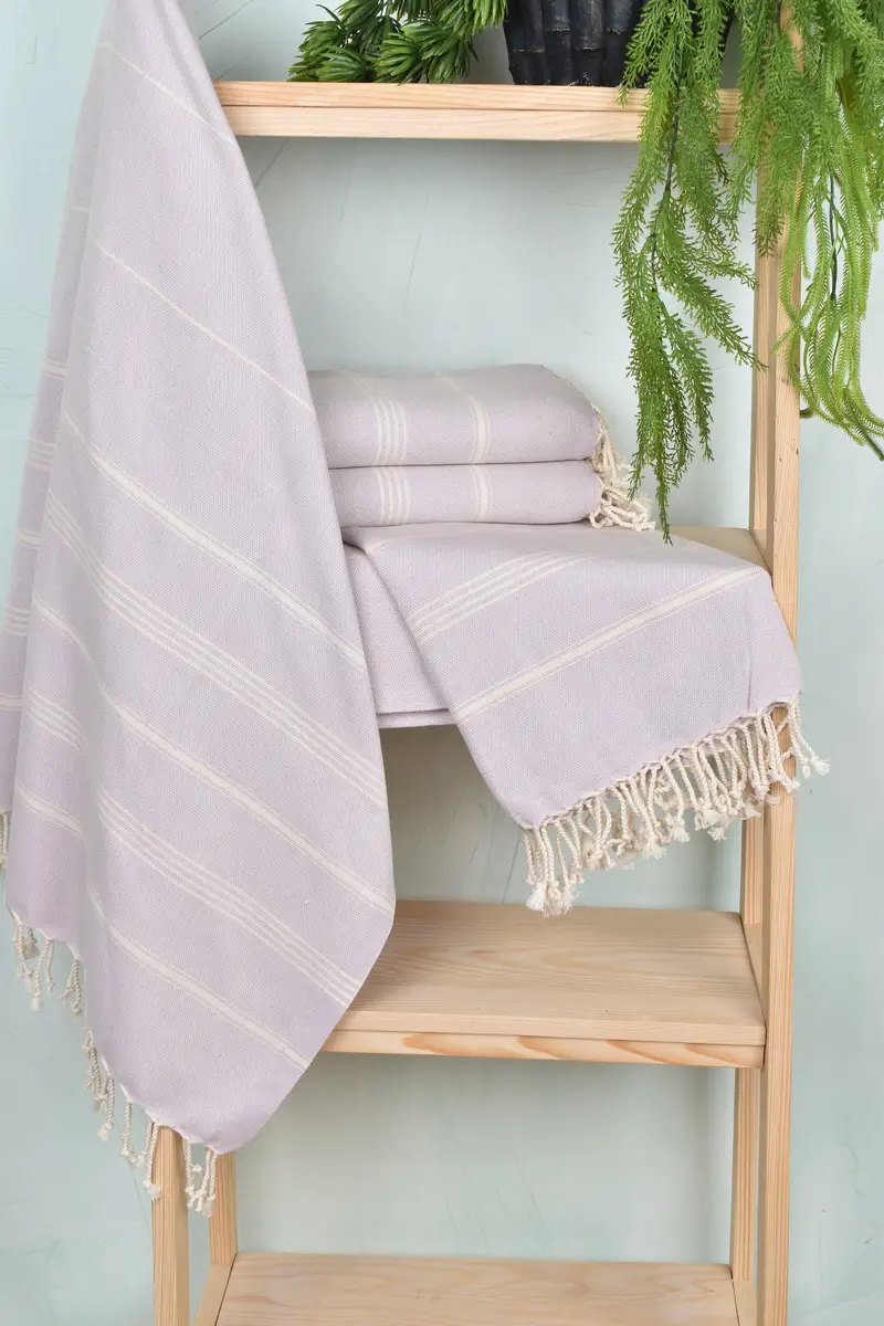 Oversized Beach Towel, Monogram Beach Towel, 70x40 Cotton Striped Towel, Absorbent Turkish towel, Bridesmaid Gifts Personalized, Lightweight towel - 6
