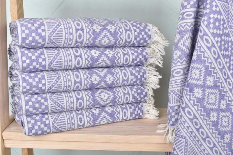 Turkish Beach Towel Bulk, 68x36 Cotton Geometric Towel, Bath towel, Organic towel, Personalized Gifts, Bachelorette Favors Beach, Gift For Bride - 2