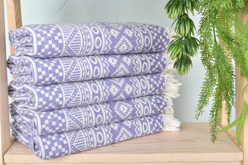 Turkish Beach Towel Bulk, 68x36 Cotton Geometric Towel, Bath towel, Organic towel, Personalized Gifts, Bachelorette Favors Beach, Gift For Bride - 3