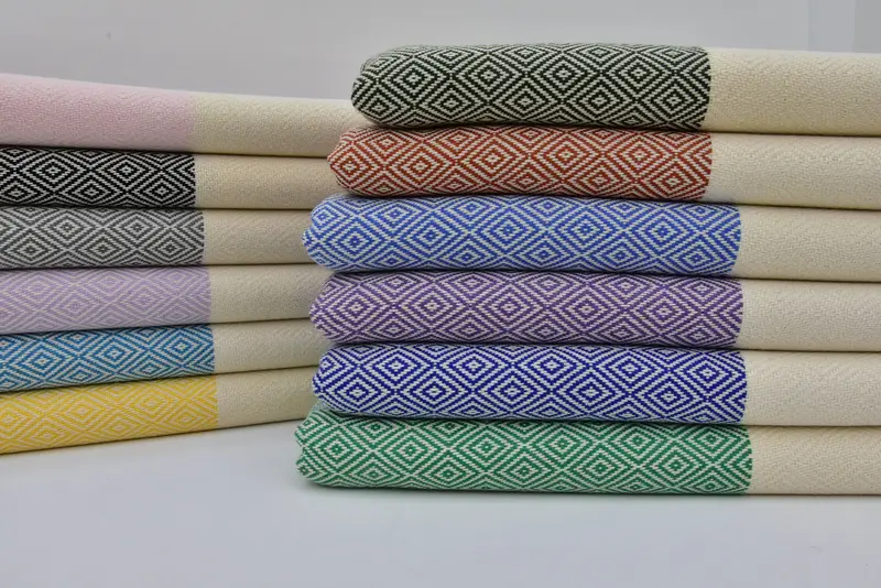Bachelor Towel, Bachelor Gift, Lightweight Turkish towel, Housewarming Gift, Gym Towel, 70x40 Cotton Diamond Towel, Turkish beach towel - 8