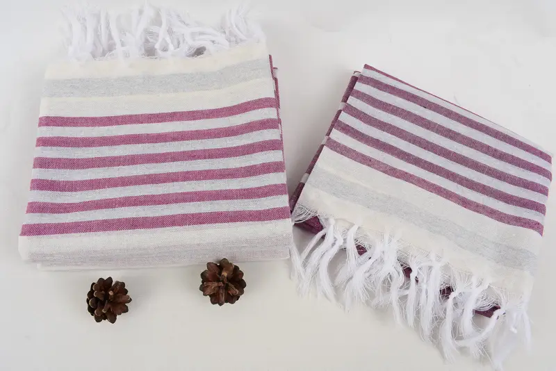 Bridal Shower Favors, 68x40 Cotton Striped Towel, Holiday Towel, Personalized Beach Towel, Turkish Towel Set, Fouta towel, Gift For Best Friend - 8