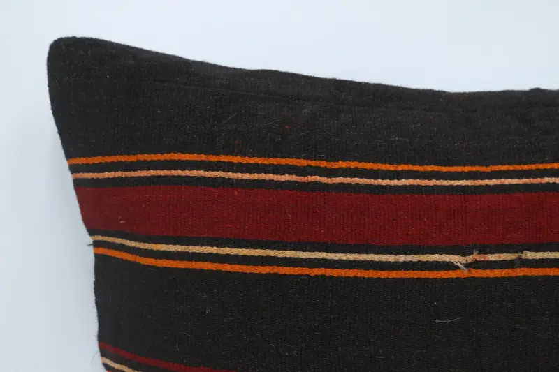 Chair Pillow Case, Handmade Throw Cushion Cover, Cushion, Vintage Kilim Throw Pillow, Kilim Pillow, 28x28 Brown Pillow Cover, Boho Pillow Sham Cover - 2