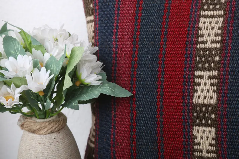 12x24 Red Pillow Case, Vintage Pillow, Chair Pillow, Pillow, Boho Pillow, Ethnical Kilim Rug Pillow, Accent Throw Cushion Case - 3