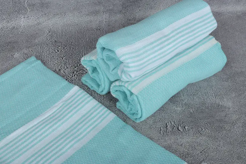 Toalla Peshtemal de secado rápido para un regalo de boda personalizado, toalla a rayas de algodón de 70x40, boda por favor, regalos de decoración del hogar, toalla fouta - 7
