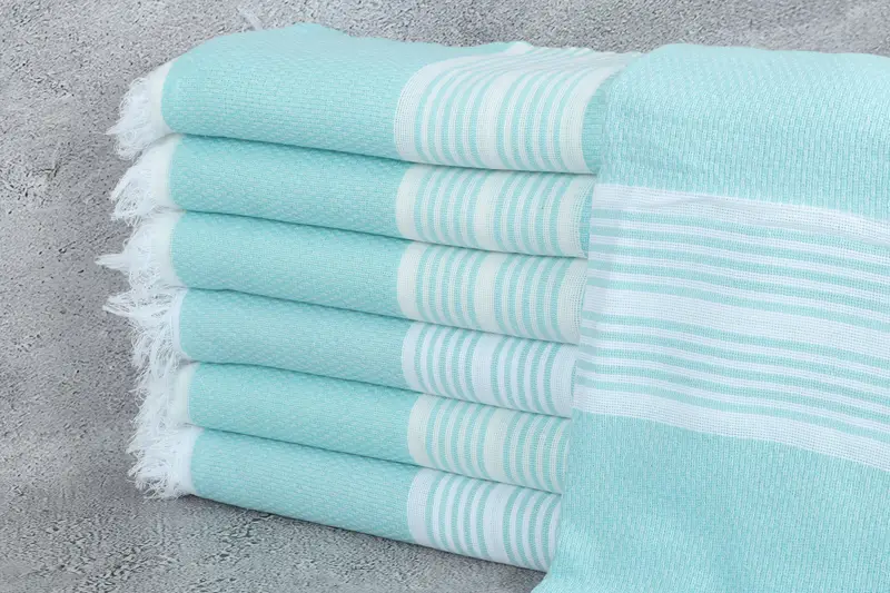 Toalla Peshtemal de secado rápido para un regalo de boda personalizado, toalla a rayas de algodón de 70x40, boda por favor, regalos de decoración del hogar, toalla fouta - 1