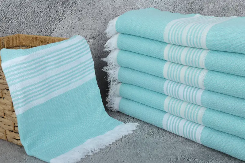 Toalla Peshtemal de secado rápido para un regalo de boda personalizado, toalla a rayas de algodón de 70x40, boda por favor, regalos de decoración del hogar, toalla fouta - 3