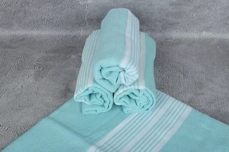 Toalla Peshtemal de secado rápido para un regalo de boda personalizado, toalla a rayas de algodón de 70x40, boda por favor, regalos de decoración del hogar, toalla fouta - 6